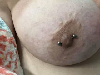 My new friends pierced tits!