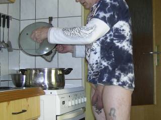 cooking without pants