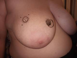 Big tits with tattoos
