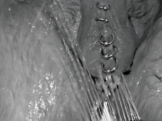 Spraying down my Pierced Balls