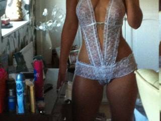 I bought this for her and so she sent me a pic of her trying it on! what u think?