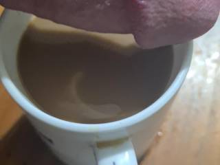 Coffee and cock for breakfast, who would like a serve
