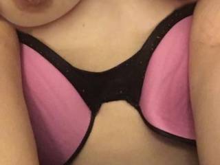 Showing my 36b cups and my perky nipples