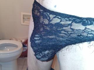 My black lace panties
