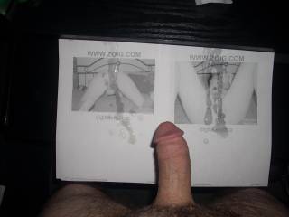 both of digitalerotica's pics covered in cum and my shaved cock do i have a small cock would anyone suck it or fuck it