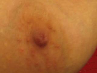 My girlfriend nipple