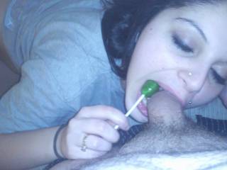 She wanted to lick me like a lollipop...so sweet!