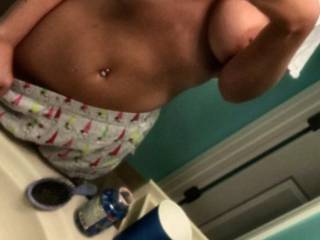 Don’t mind me, just trying to add a little fun to your titty Tuesday 😜