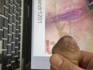 She made me so horny!! She asked me for her first tribute! Andr1201 you made me cum so much! I hope you enjoy it