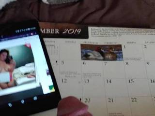Masturbating to a very cute member with her calendar and marking my calendar for , didn't realize I actually got the 19 also... hoping that I'm clearly Fapping to a pic of a calendar participant from zoig dot-com.