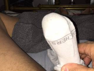 Love using a dirty sock to masturbate with!
Ladies or guys!