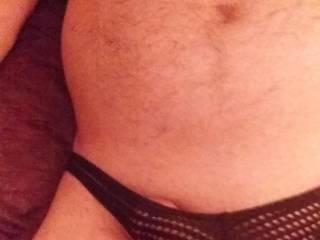 Mature cock starting to peek out.😉😋