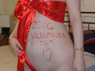 I told him I hadn\'t bought him a present for valentines....then I REVEALED the truth!