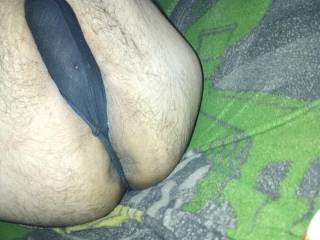 can see my bling through my thong