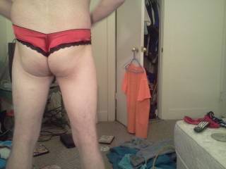 Wanted to play n my favorite red pantys