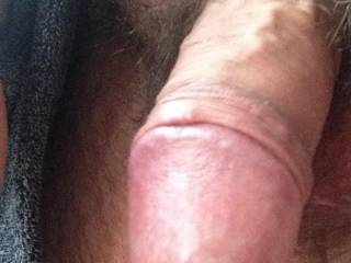 Waiting for my sexy wife to put her mouth over my cock mmmmm