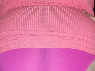 Pink Panties the wife picked for me with a ZOIG sticker!