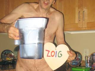 A partial body frontal as I stand holding a zeropoint water pitcher... A Canon S70 camera was used.