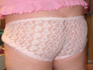 pink panties back side