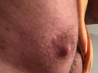 Guy that is growing small female breast.  Cum suck them