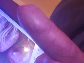 @kutekazzy making my cock thick with her beautiful fuckable titties