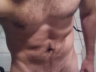 Working out naked. Got a little distracted.