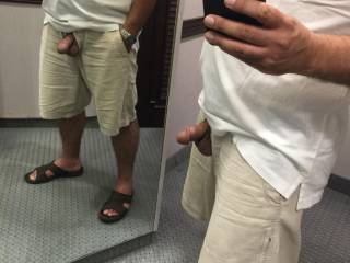 Slip out in fitting room