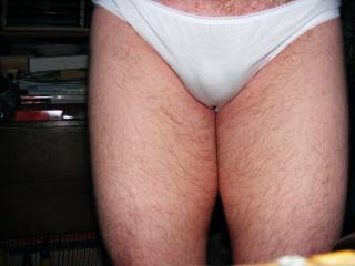 After taking some pictures of my girlfriend, showing off her knickers. She suggested I do the same.