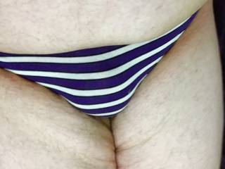 Just love my new purple thong girlie panties;)
