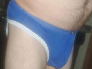 A side view of my male underwear.