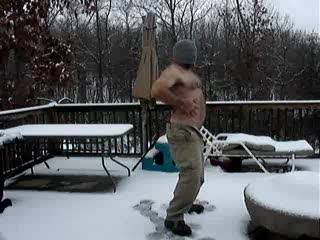 ray dancing in the snow.  Any women like my dance? Comments please.
Should I post part 2?