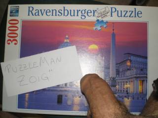 i\'m introducing my new puzzle!! and my cock lol