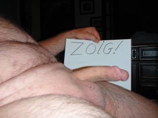 Hubby\'s cock for the enjoyment of the ZOIG nation!