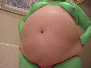 Who wants to rub my huge belly for good luck?
