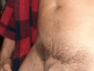 My cock and body.