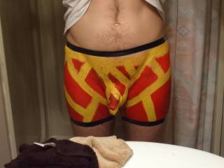 per your request, close-ups of the painted on shorts