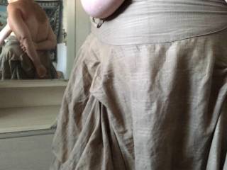 2 of 2 - Standing in some apartment, having pictures taken of her tits
