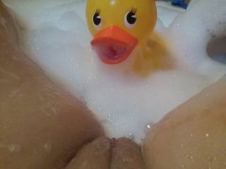 Bath time with my duckie