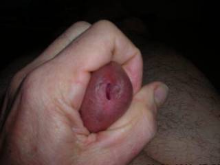 I love to open it up and look inside. Such a turn on when the pre-cum is oozing out!