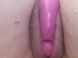 Buried my pink toy deep in while I do laundry....Mmmm feels so good