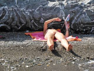 Nudism in Greek island on September