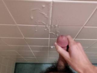 Cumming on the wall