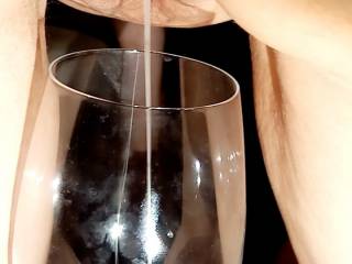 a nice glass of cum...so delicious! want to taste??