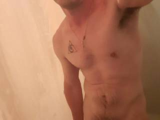 Me in the shower.
