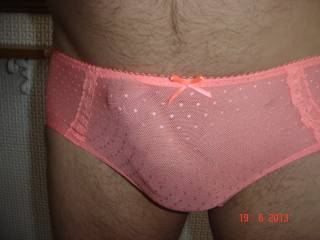 I have always had a thing for sheer lace panties holding a nice thick cock!
