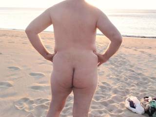 Bare ass at the beach