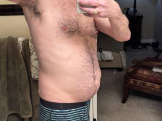 Figured I’d out myself with by belly. Definitely a dadbod at 67