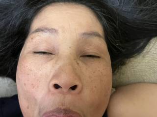 Just before facial