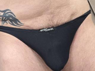 Modeling an ERGOWEAR BIKINI underwear