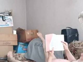 Decided to read from a book while lying naked